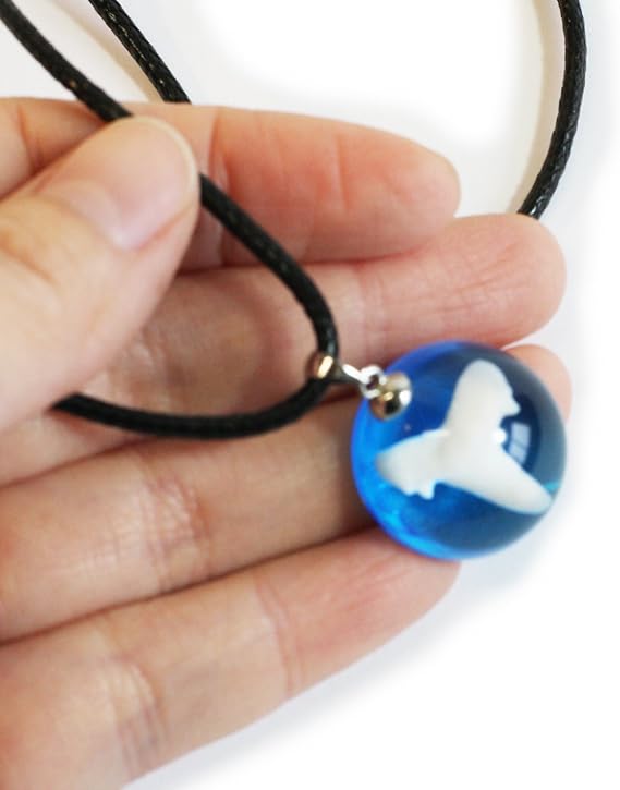 REALBUG Oceanic Shark Tooth Necklace, Oceanic Blue