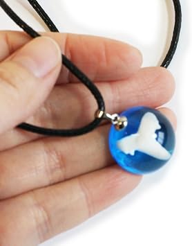 REALBUG Oceanic Shark Tooth Necklace, Oceanic Blue