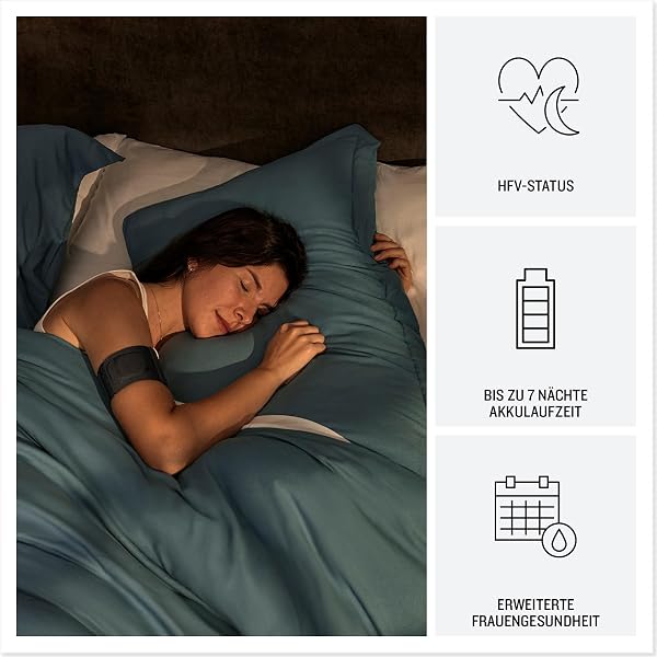 Garmin Index Sleep Monitor - smartes Schlafarmband, Akkulaufzeit bis zu 7 Nächte, Erfassung von Schlafphasen, SleepScore, Herzfrequenzvariabilität, Stresslevel, intelligenter Weckalarm (S/M) - 3