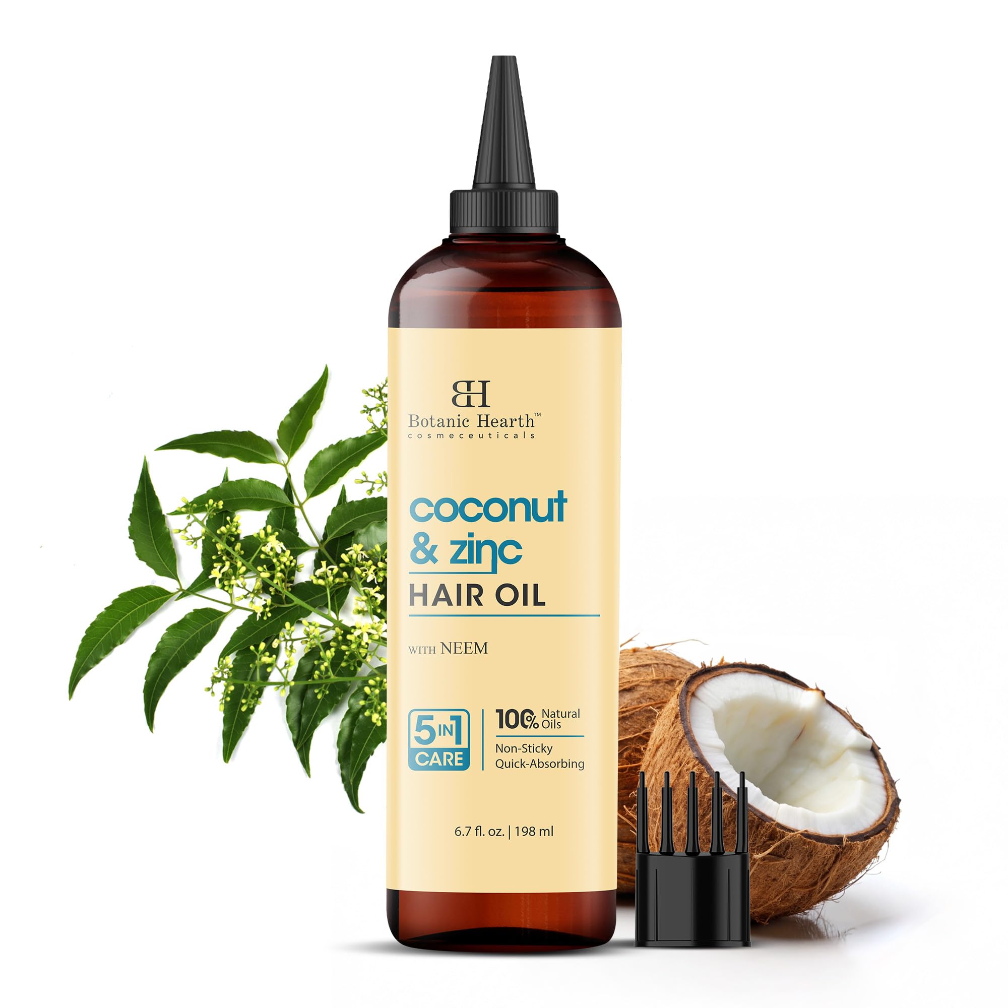 Botanic Hearth Coconut & Zinc, Multicolor, 198 ml (Pack of 1) - Image 3