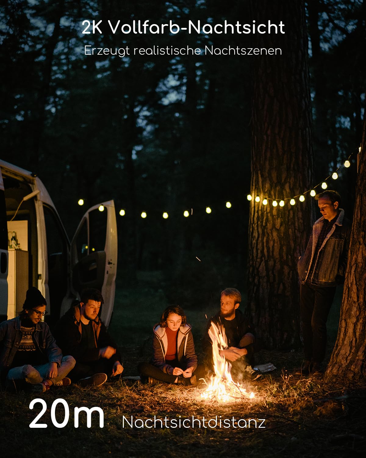 COOAU 4G AOV Solar Überwachungskamera Aussen mit SIM, 24/7 Aufzeichnung