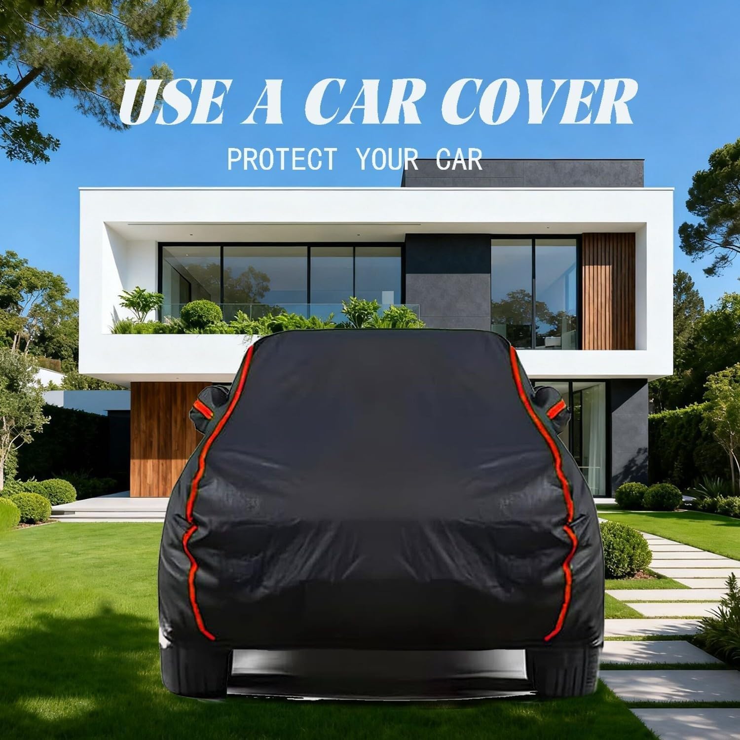 Bâche Voiture Exterieur pour Citroen C4 Picasso,Housse Voiture Étanche,Housse De Protection Imperméable Respirante À l'eau,Anti-UV SWH507