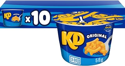 Kraft Dinner Original Macaroni & Cheese Snack Cups, 10 ct Pack, 58 g Cups