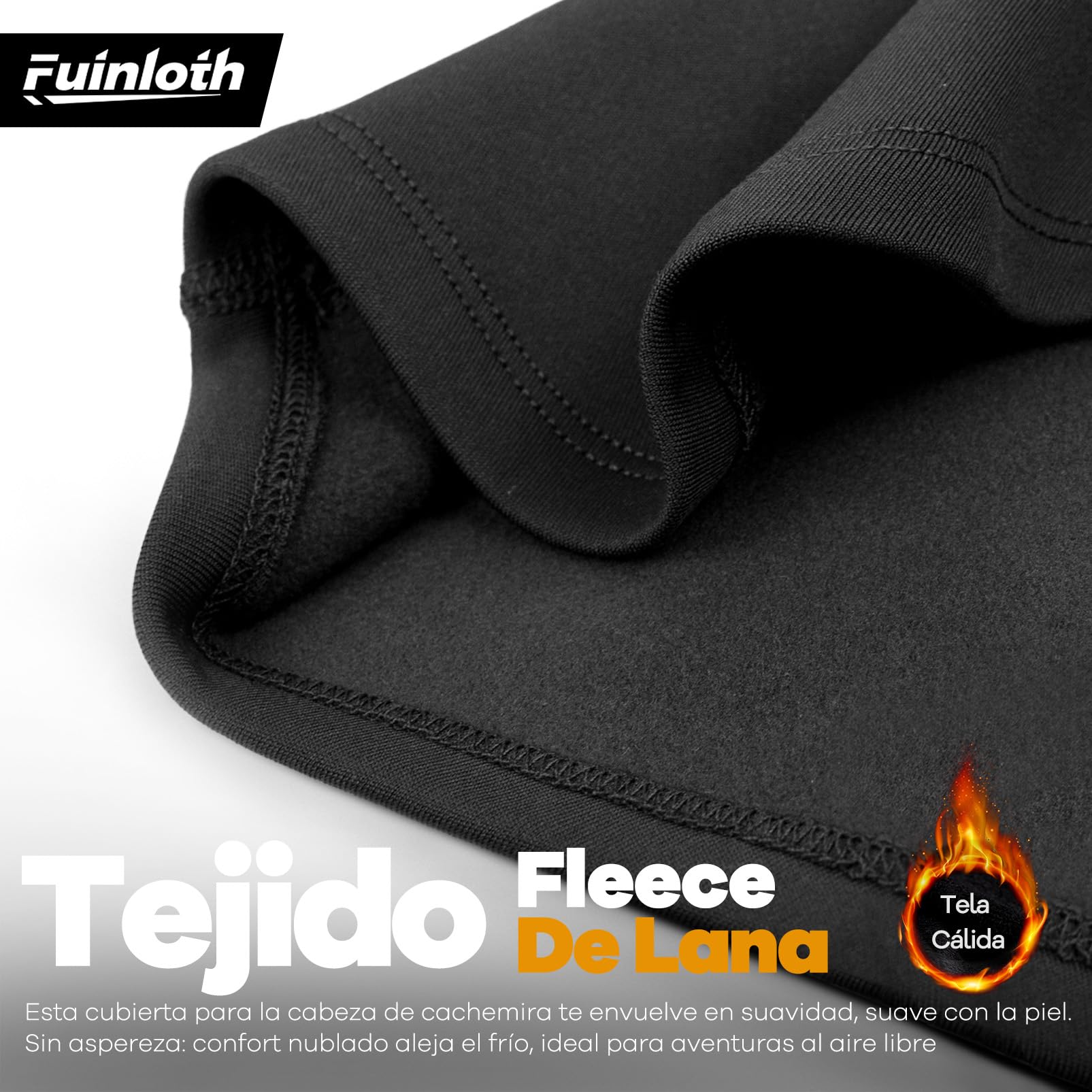 fuinloth Pasamontañas Moto, Invierno Balaclava Anti Viento Termico Sotocasco Esquí Hombre/Mujer