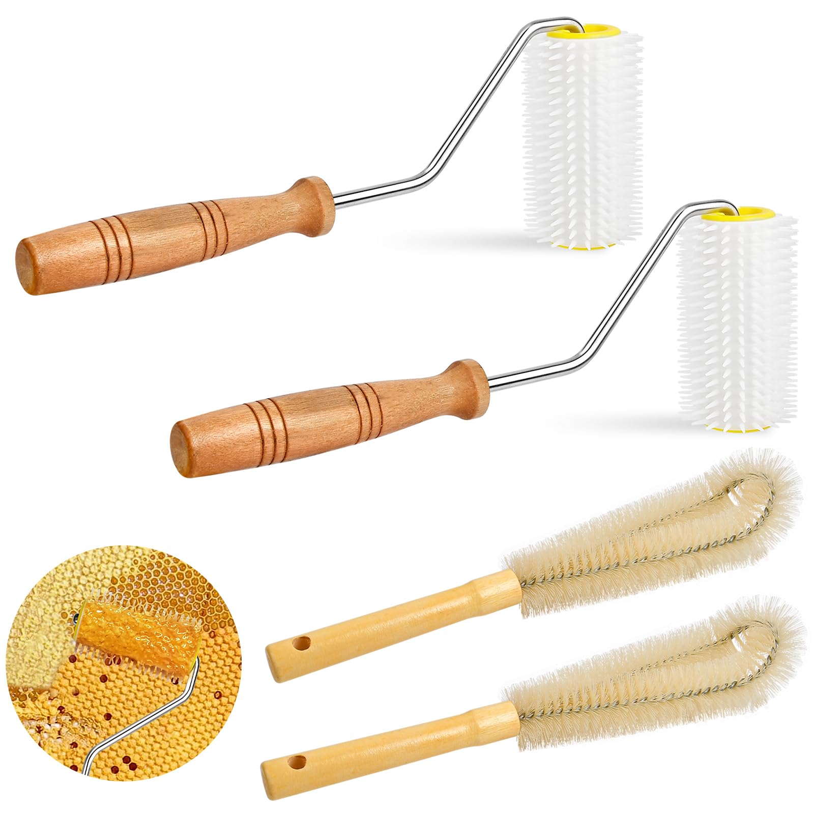 Photo 1 of Elesunory Honey Extractor Set with Cleaning Brush