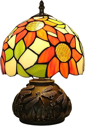 Miniatura 10 de Lámpara Tiffany Estilo Vidrieras con Uvas, Lámpara de Mesa para Lectura, para Mesita de Noche, para Dormitorio, Altura de 19 Pulgadas, Decoración