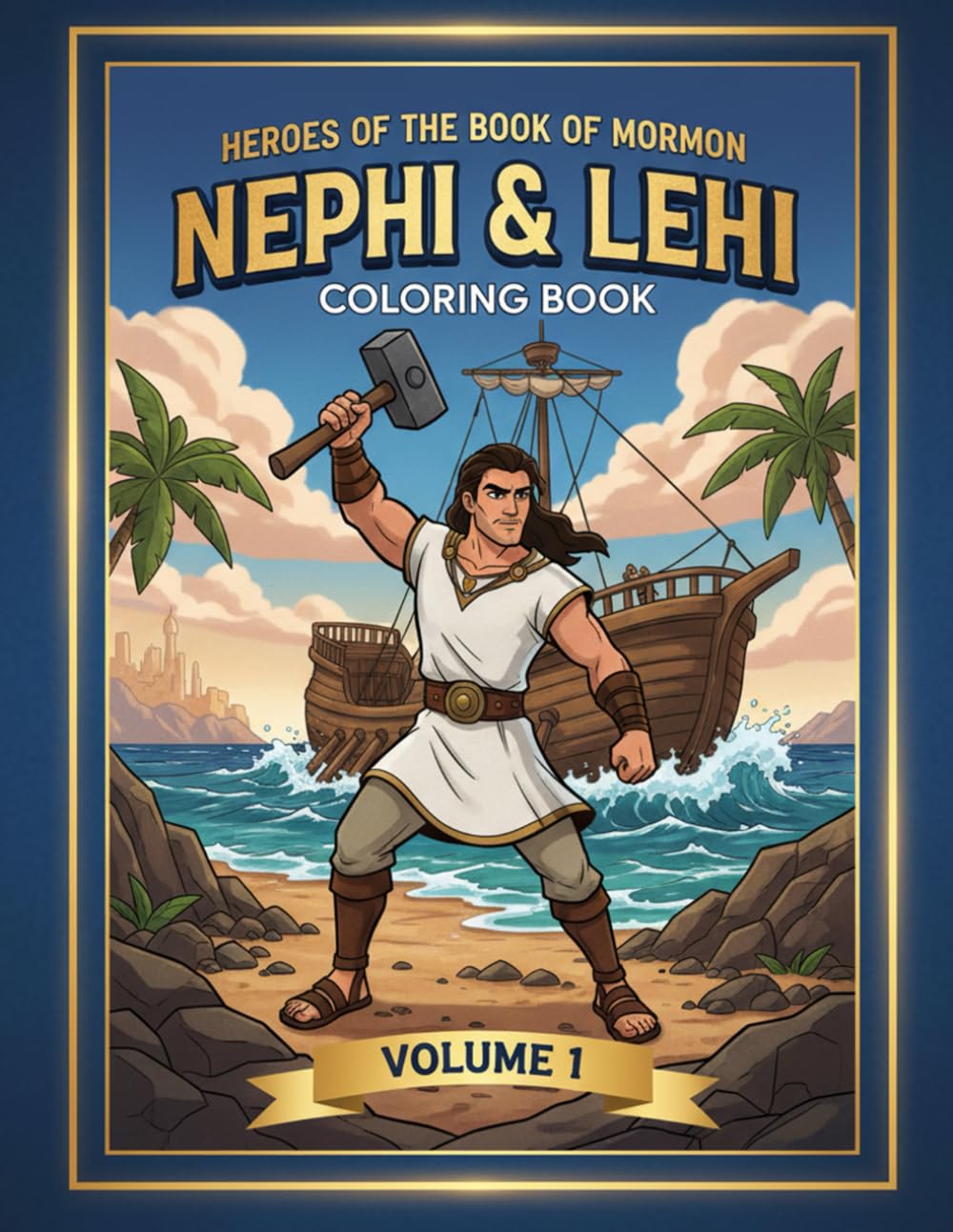 Heroes of the Book of Mormon: Nephi and Lehi (Volume 1): A Coloring Adventure of Courage, Obedience, and Faith (Heroes of the Book of Mormon Coloring Series)