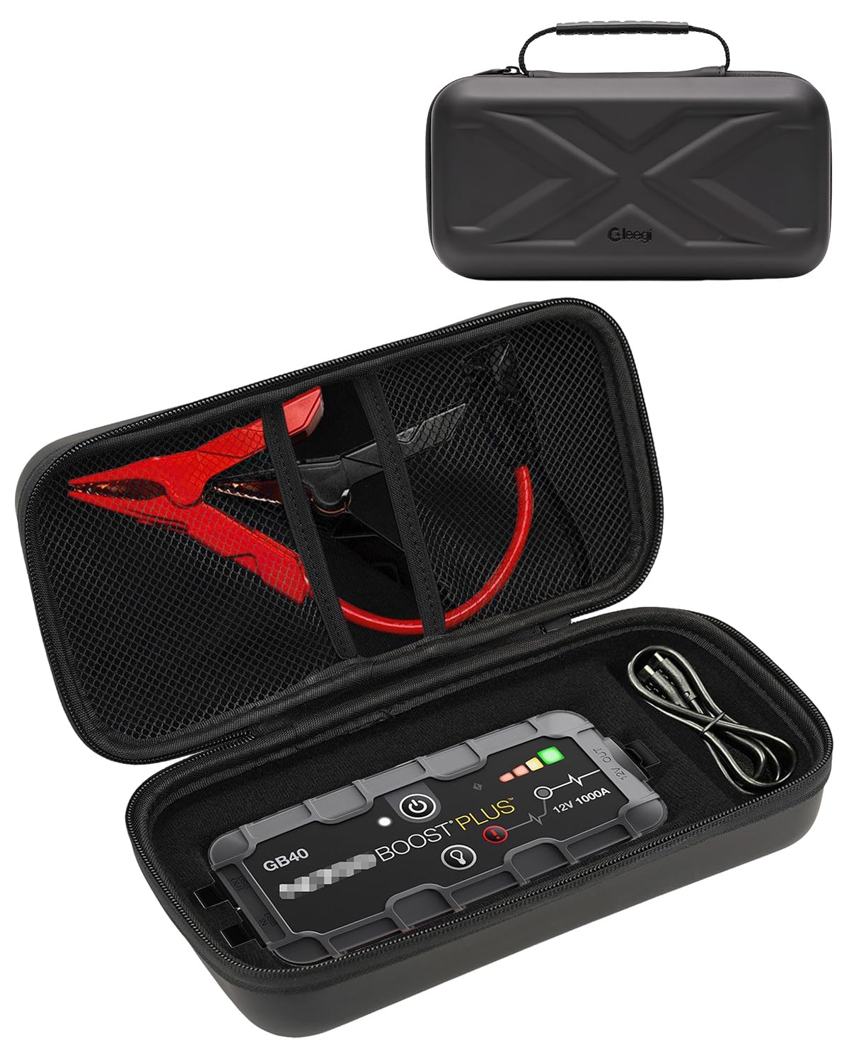 EVA Protection Storage Case Compatible with NOCO Boost Plus GB40/Boost Sport GB20 UltraSafe Lithium Jump Starters, Portable Jump Starter Box