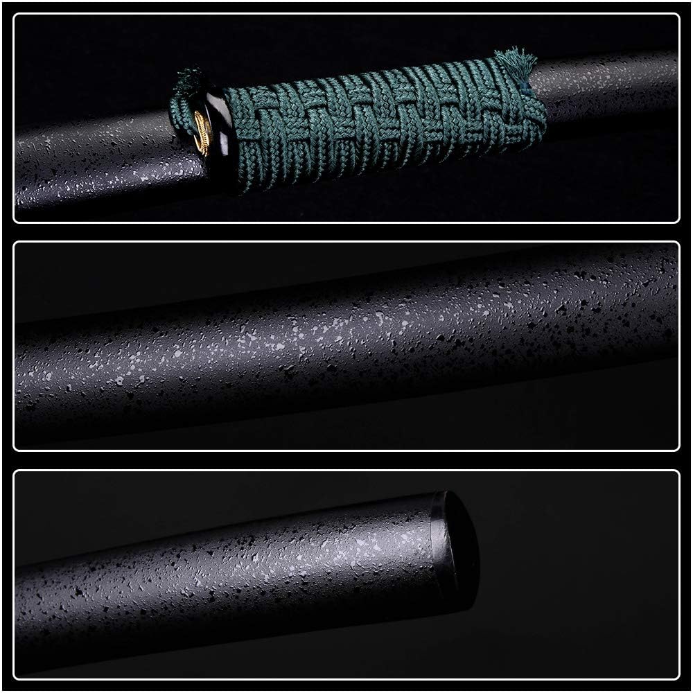 Siwode Katana,Cloudy Dragon Copper Tang, T10 Clay_Tempered Samurai Handmade, 40-Inchs