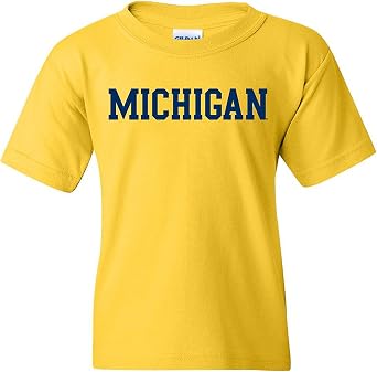 NCAA Basic Block, Team Color Youth T Shirt, College - University
