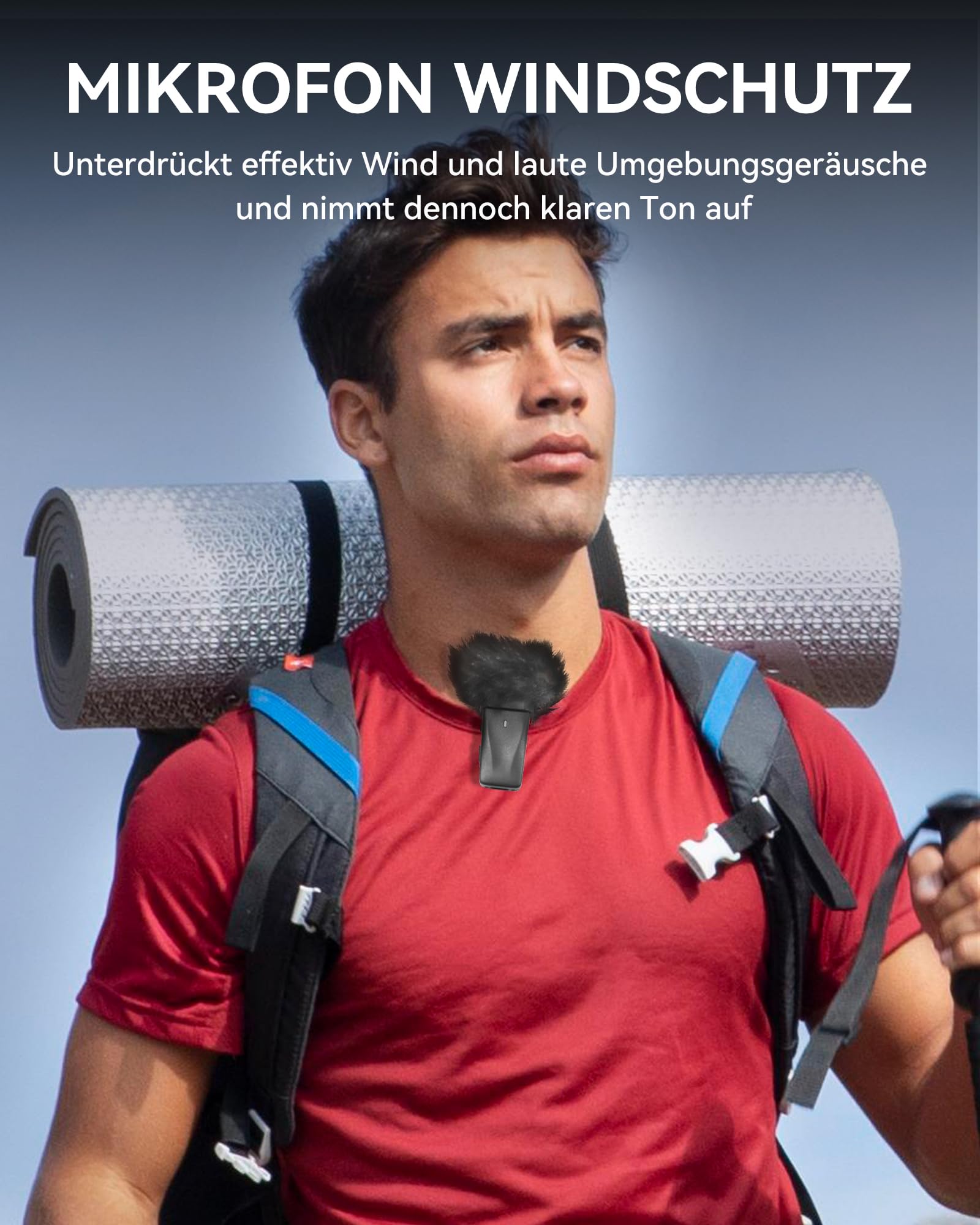 PILSAMS Microfono Lavalier Wireless, Mini Microfono per iPhone con Custodia di Ricarica -Set di 2, 48khz 32bit, 100ft- Microfono Wireless, Microfono Portatile per Vlogging Video Podcast Registrazione