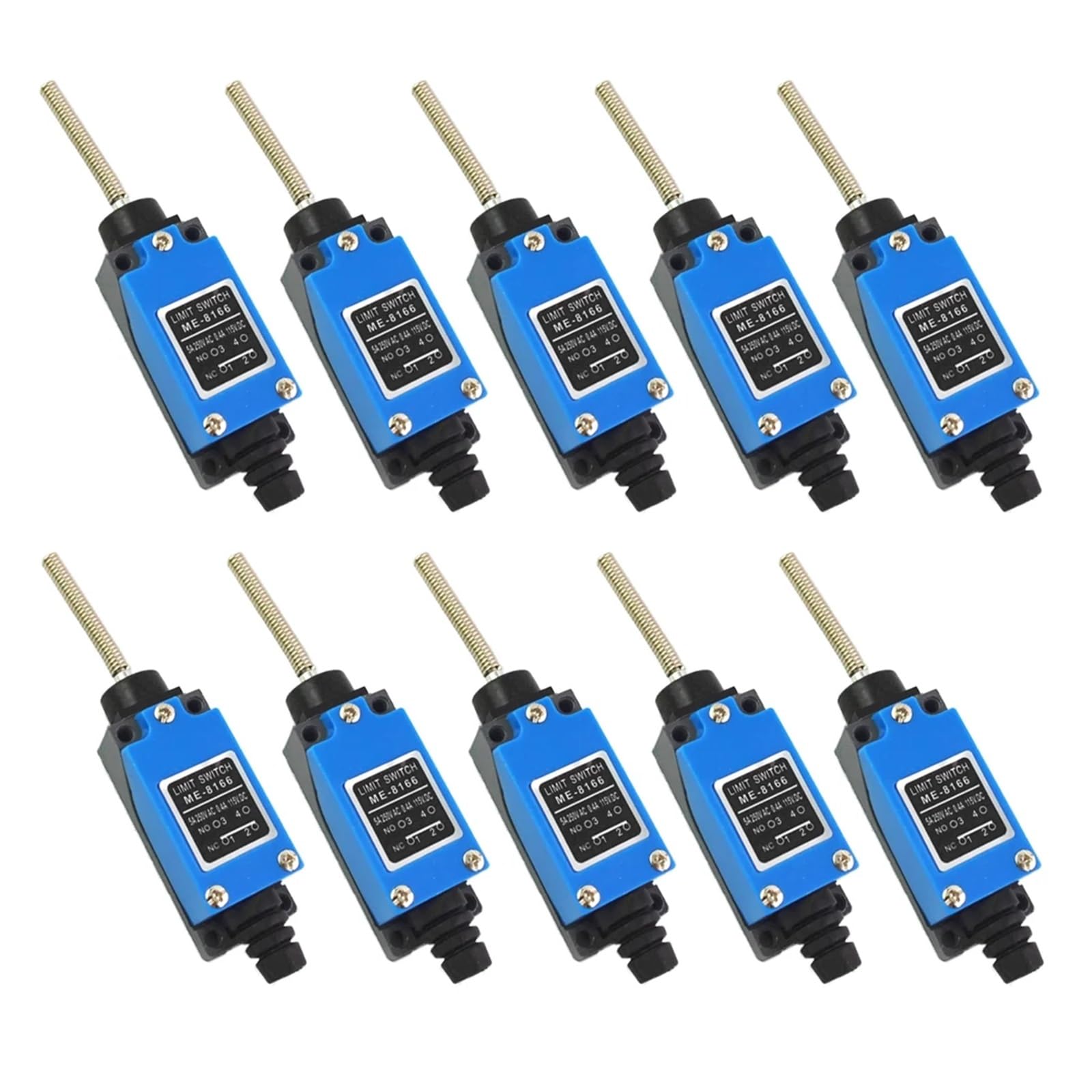 10 piezas ME-8166 Interruptor de límite con varilla de resorte y interruptor de límite cerrado