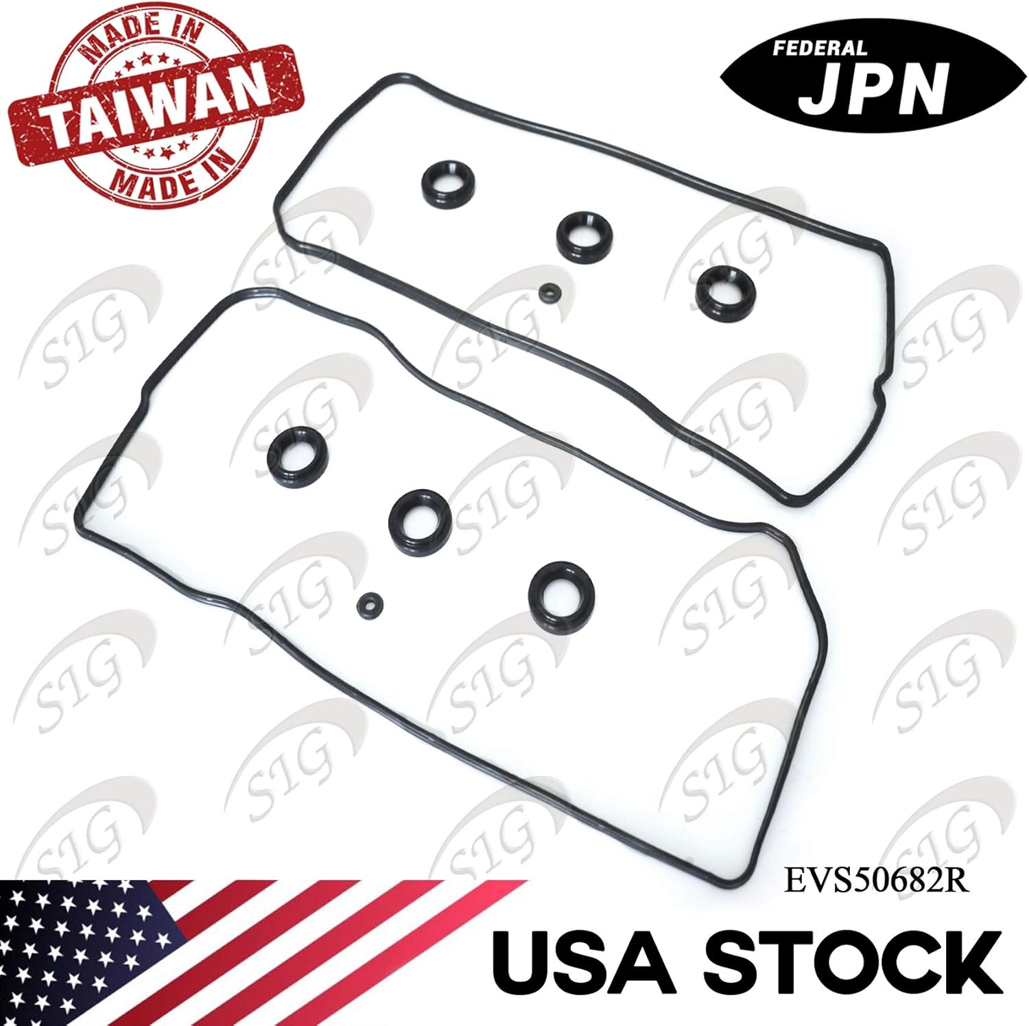 Engine Valve Cover Gasket Compatible with Lexus & Lotus & Toyota Model ES350 & RX350 & RX450h & Evora GT & Avalon & Camry & Highlander & RAV4 with Engine Base 3.5L V6 (Rep# VS50682R) - EVS50682R