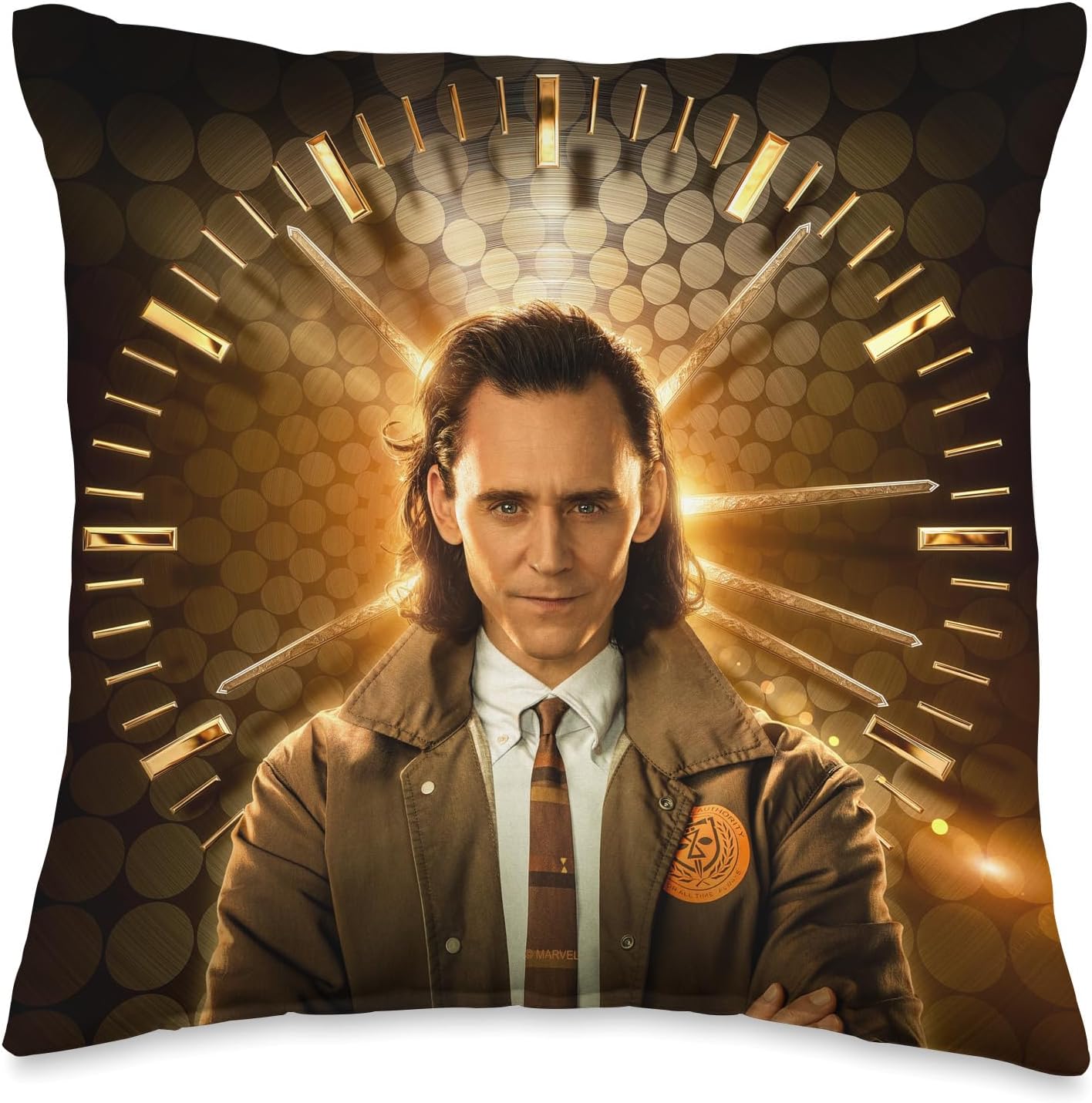Marvel Loki TVA Variant Disney+ Series Poster Throw Pillow
