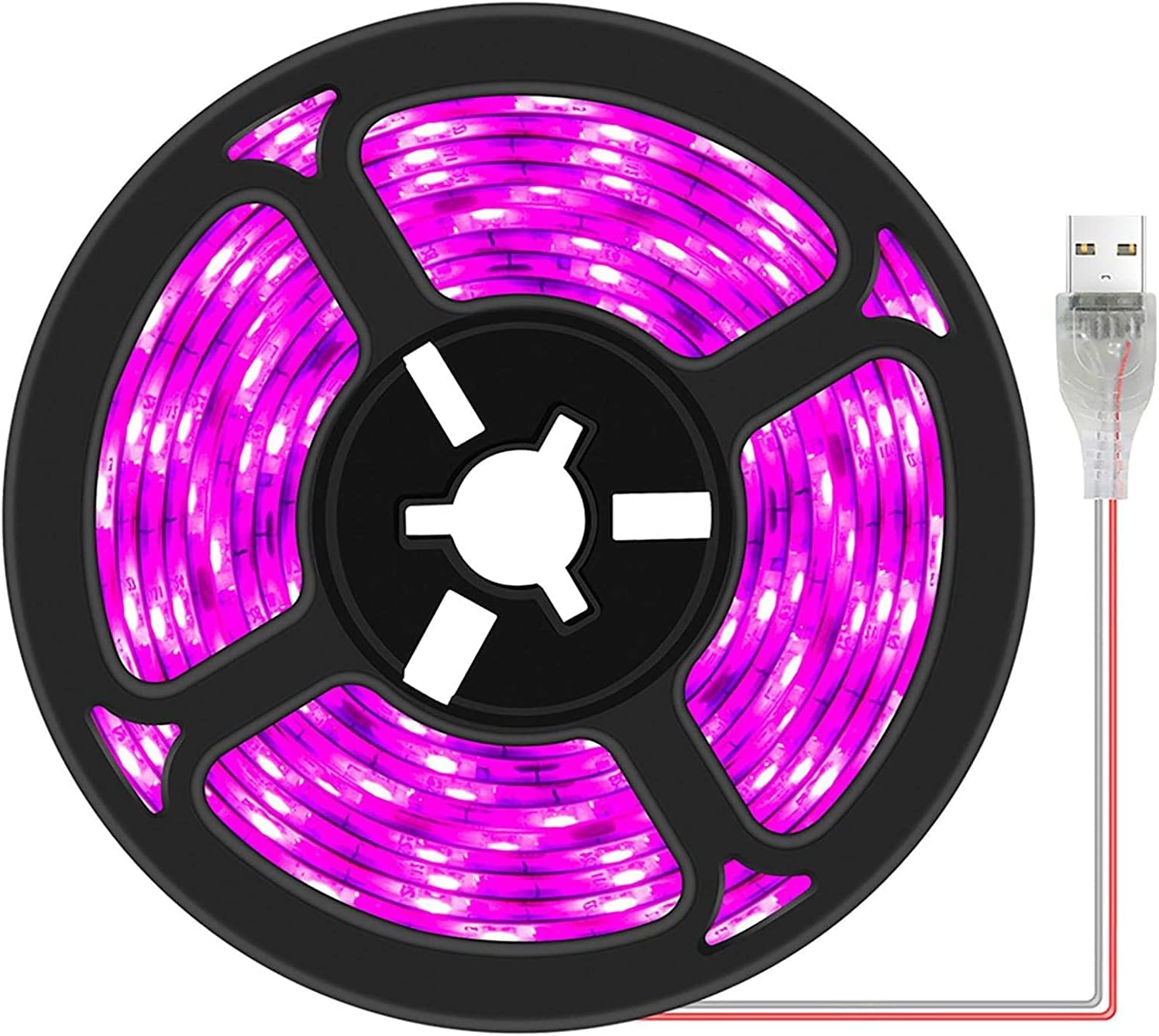 NALACAL Plant Grow LED Light Strips, Waterproof Full Spectrum Growing Lamp for Indoor, Hydroponics Greenhouse Gardening USB Grow Light Bars