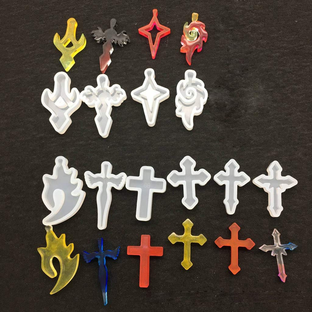 Stampo In Silicone Per Resina A Forma Di Croce - Per Gioielli Fai Da Te, Ciondoli, Decorazioni - 2