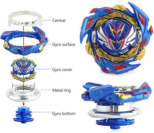 Miniatura 4 de SUPERBLADE Metal Fusion Games Blade Toy Set Sparking Launcher Grip Bey Battling Top Burst B-187 Starter Savior Valkyrie.Sh-7 Left and Right Launcher