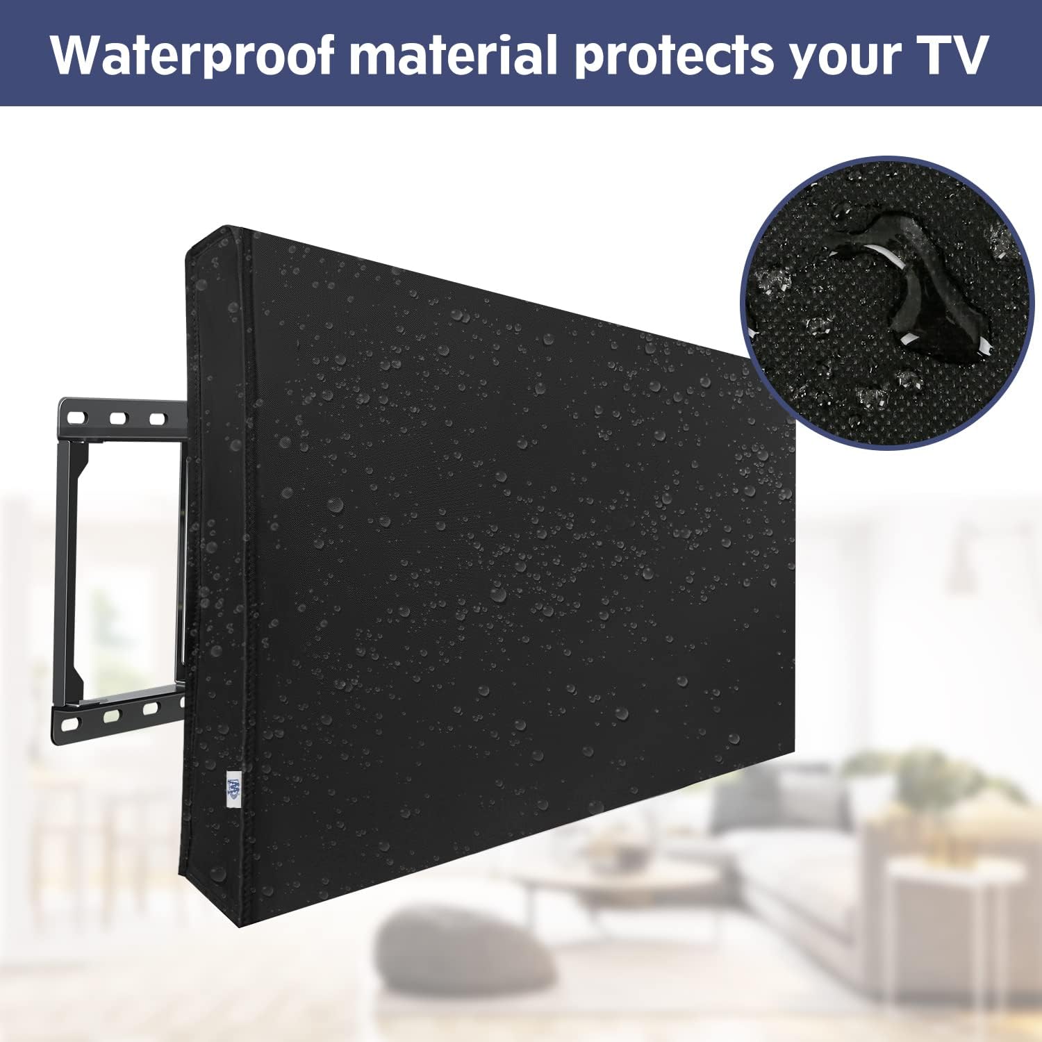 Mounting Dream MD2413-MX Full Motion TV Mount with Perfect Center Design for Most 26-55 Inch TVs, Waterproof and Dustproof TV Screen Protectors for 41-43 inch TV
