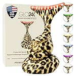 GLO24K Red Light for Face and Neck Beauty Device - Triple LED Action & Vibration Technology Facial Massager and Neck Comfort Device for Women