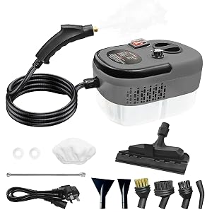 Steam Cleaner for Car 2500W High Pressure Steamer for Cleaning with 11 Attachments Portable Steam Cleaner For Car