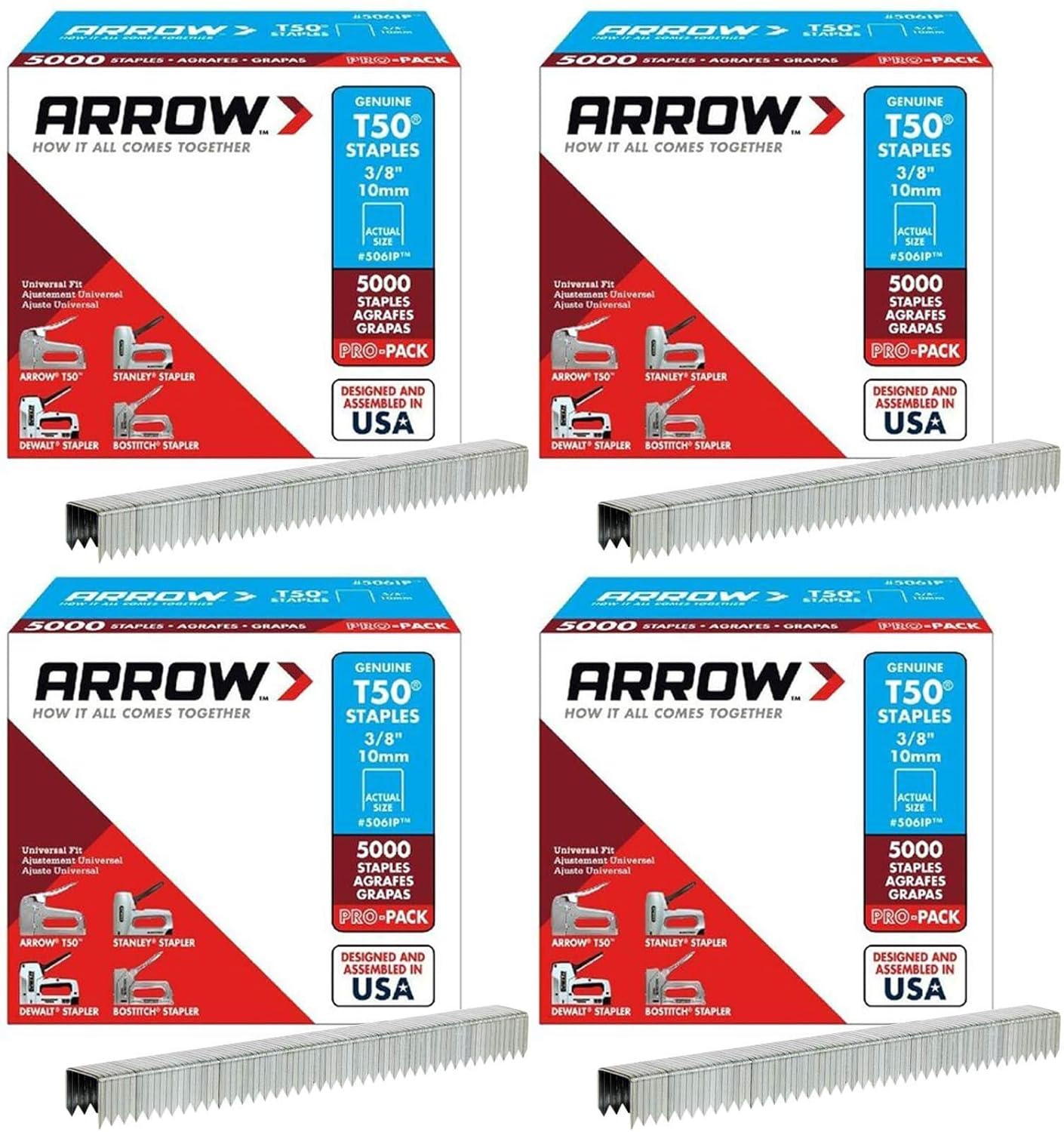 Staple 3/8" T-50 1250PK