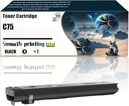Replacement Parts Toner Cartridge C75 Compatible with Xerox 700 700i 770 Digital Color Press 700 700i 770 770i C75 J75 Printers, Contains Chip and Clear Printing 1 Pack Black