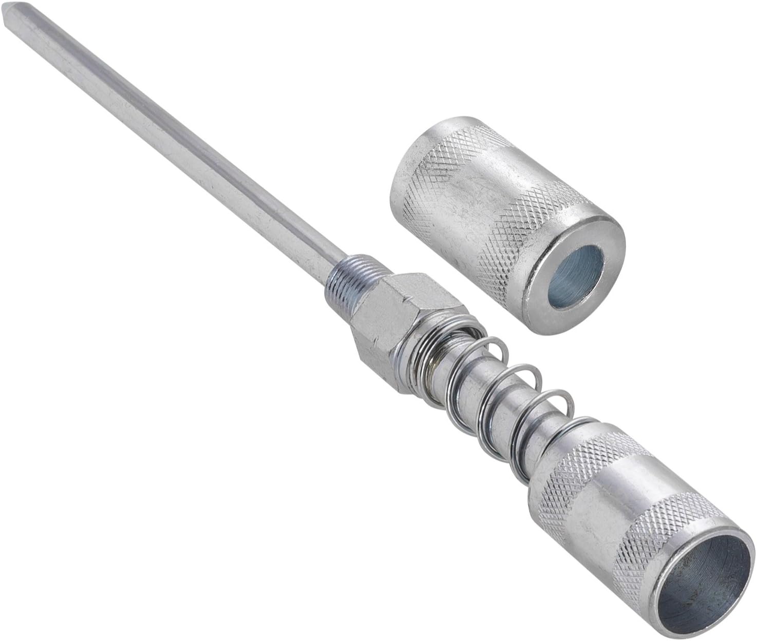 Carbyne Grease Gun Needle Nozzle Adapter, 4 in., Includes Quick-Disconnect Adapters, 3000 PSI, for Universal Joints and Tight-Space Lubrication