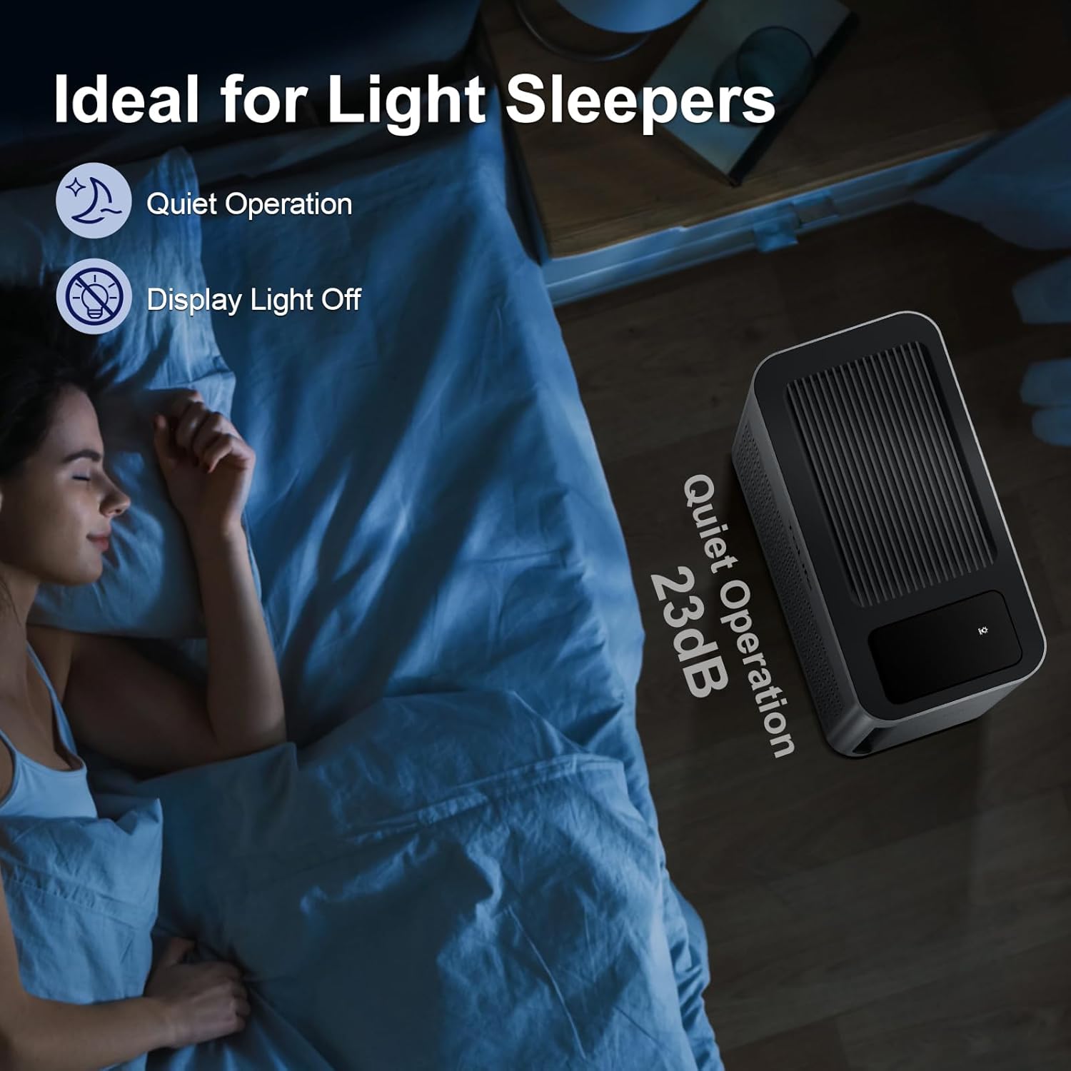 ToLife Air Purifiers for Home Large Room Up to 1295 Ft² with PM 2.8 Display Air Quality Sensor, Auto Mode, Timer, HEPA Air Purifier for Bedroom Filters Smoke, Pollen, Pet Dander, Allergies, Grey image 4 of 9 B0CF5B7M37