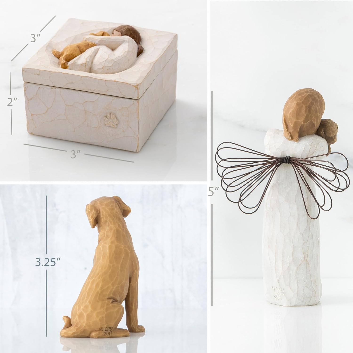 Willow Tree Angel of Friendship Plus Love My Dog Figura Plus True - Main Image