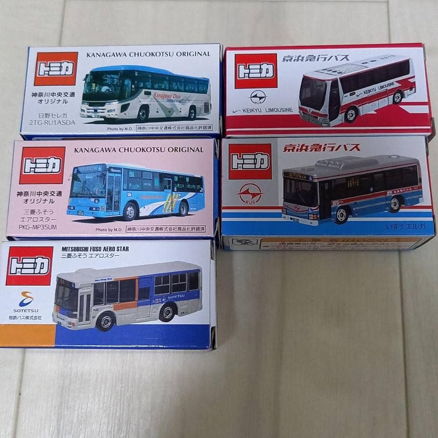 トミカ バス 5台セット Amazon.co.jp: トミカ バス 神奈川で走っているバス5台セット
