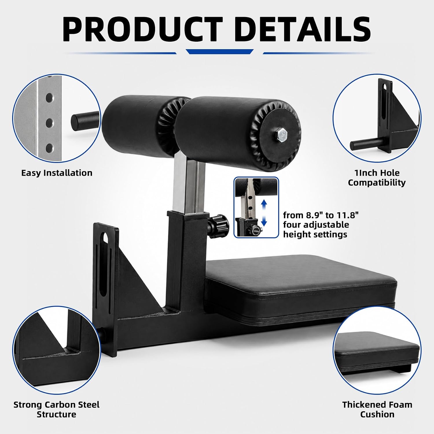 Lat Pull Down Seat, Leg Extension Bench suit 1.02 Inch 26mm Aperture Hole image 3