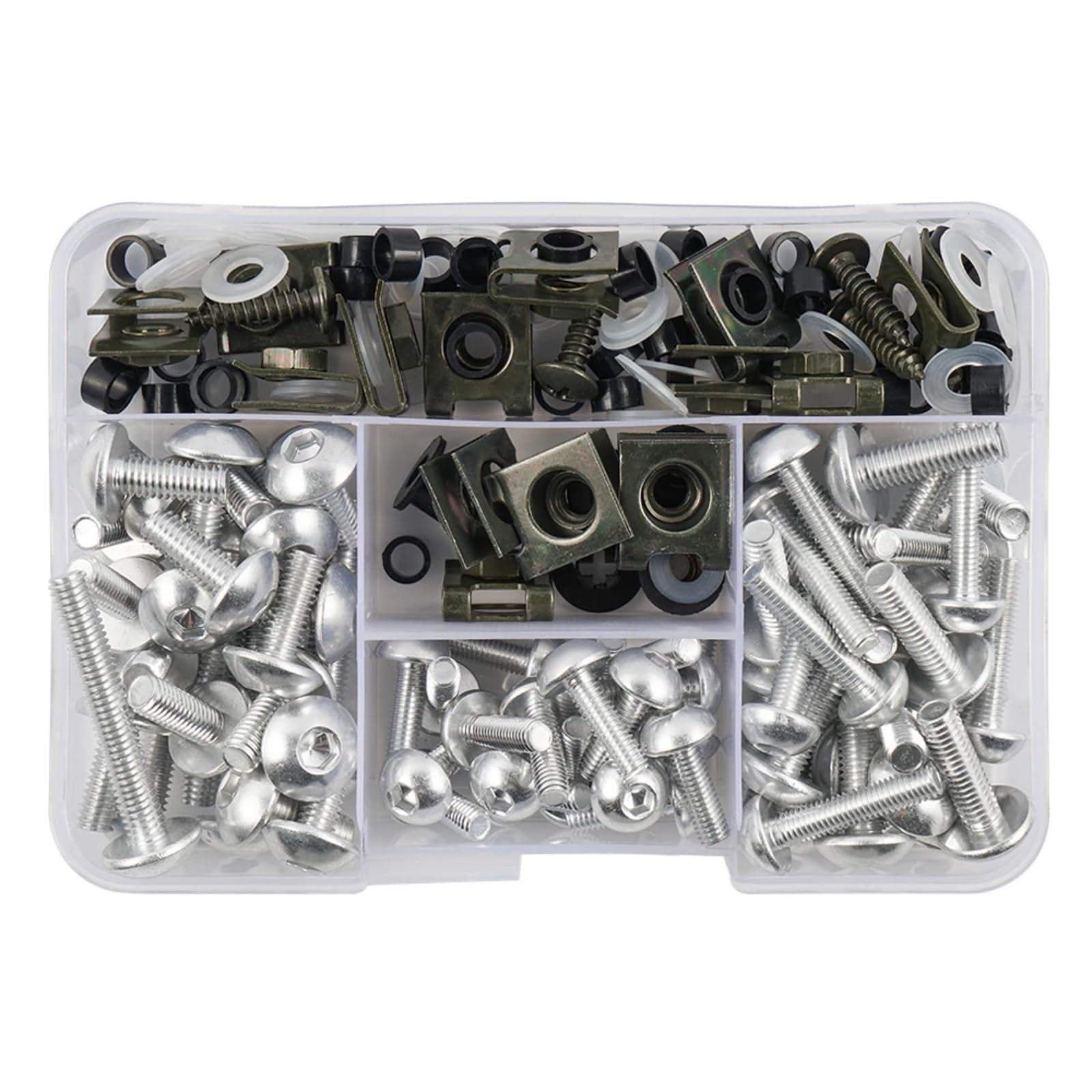 Verkleidungsschrauben Motorräder Kompatibel Mit Ninja Für Vulcan S 650 Motorrad Komplettes Verkleidungsschrauben-Set Schrauben Mutter Motorrad-Schraubklemme