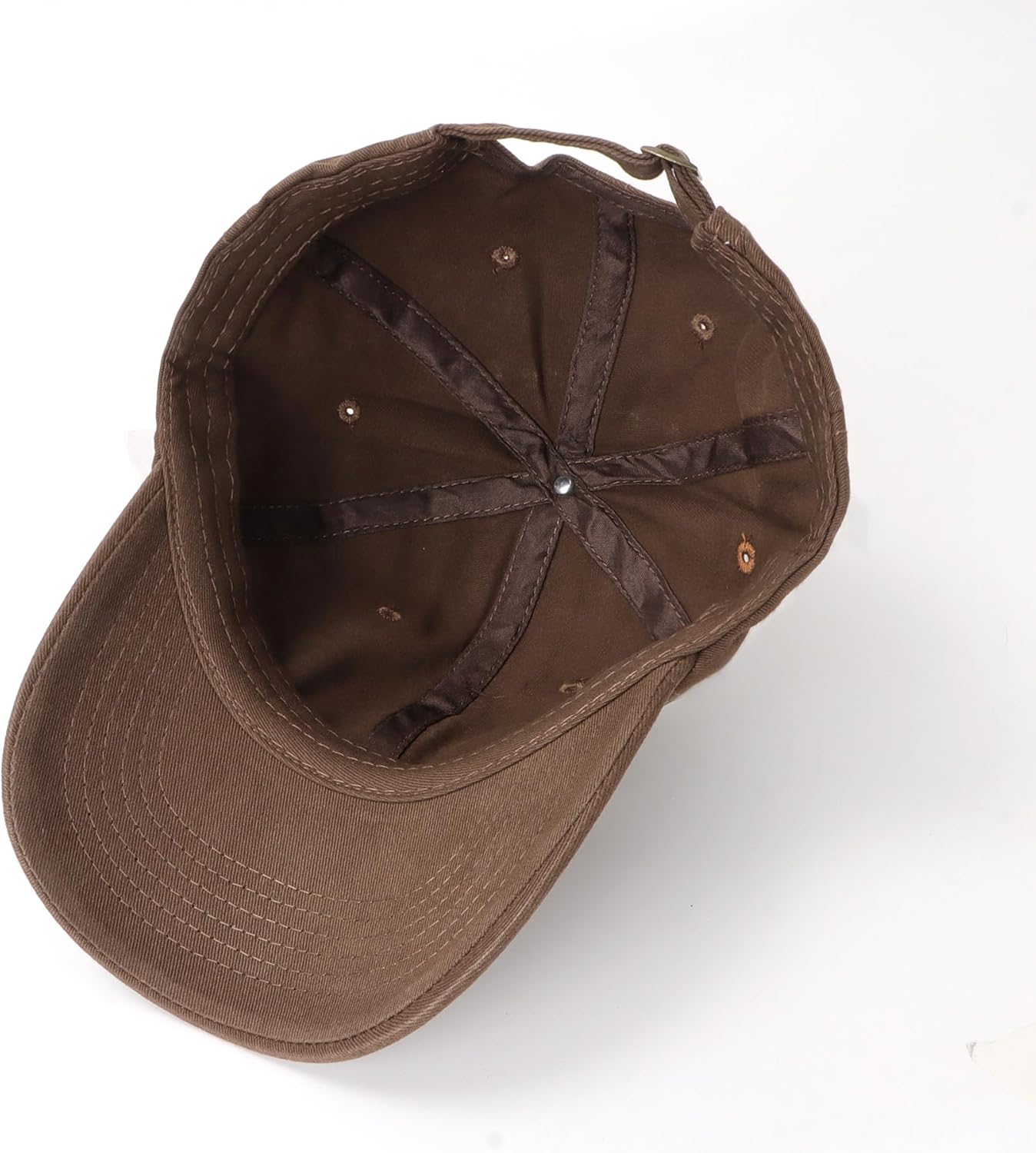 Women's Baseball Cap - Vintage Washed Cotton Dad Hat, Adjustable Soft Brim Sun Hat with Heart Smiley Embroidery for Outdoor - Image 2