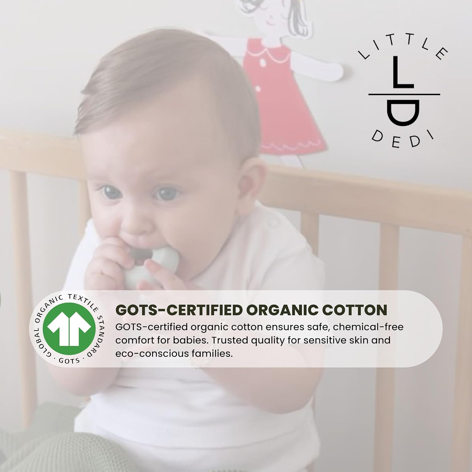 100% Organic Cotton Baby Knitted Blanket with Gift Box - Soft Toddler, Crib, Stroller Blanket - Neutral Swaddle and Receiving Blanket for Newborns, 30"x40", Pepper Green