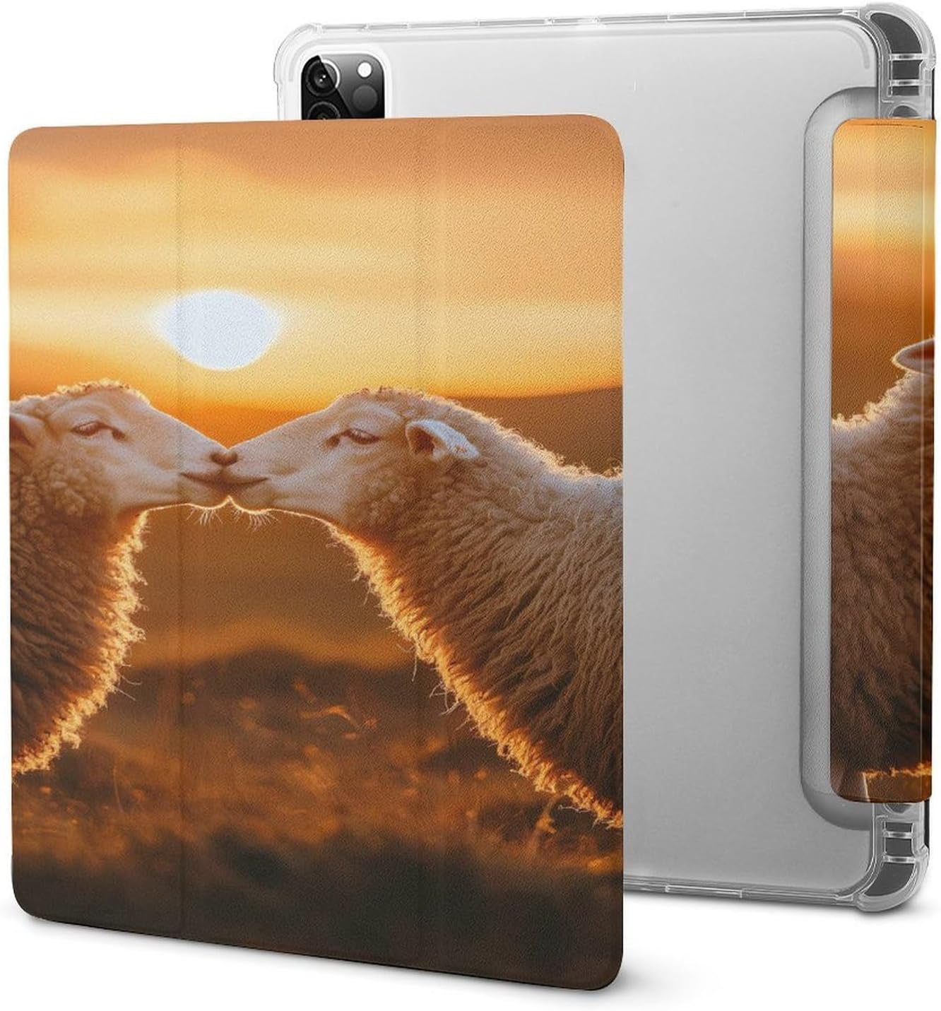Sheep Kissing Sunset for IPad Pro/Air/2020/2021 Case image 5