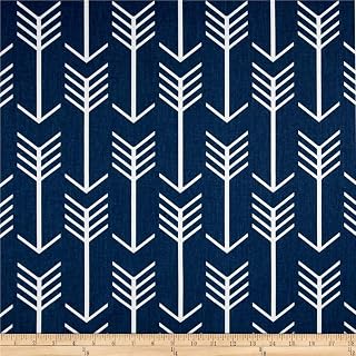 Premier Prints Arrow Twill Premier Navy/White, Fabric by the Yard