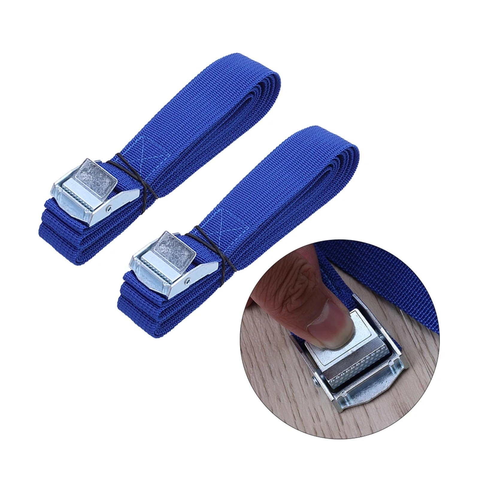 cinghia con fibbia, Cinghie di ancoraggio da 2,5 m con fibbia in nylon, cinghie a sgancio rapido for il fissaggio del carico sul tetto dell'auto, bagagli in movimento(6pc)