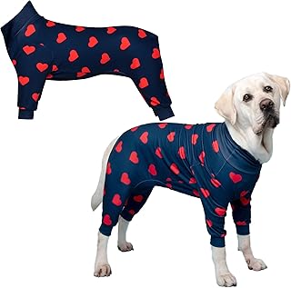 Spark Paws Dog Pajama, Dog Recovery Suit Male, Onesie, Ultra-Soft and 4-Way Stretch, for Small Medium and Large Breeds