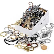 COOEAR Mystery Dangle Ear Gauges Set, 5 Pairs Random Ear Weights Piercing Jewelry for Men Women