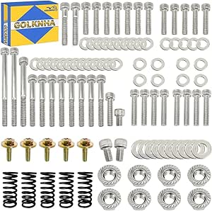 YAMAHA BLASTER STAINLESS BOLT SCREW ENGINE Kit SET YFS200 POLISHED - Foto 9