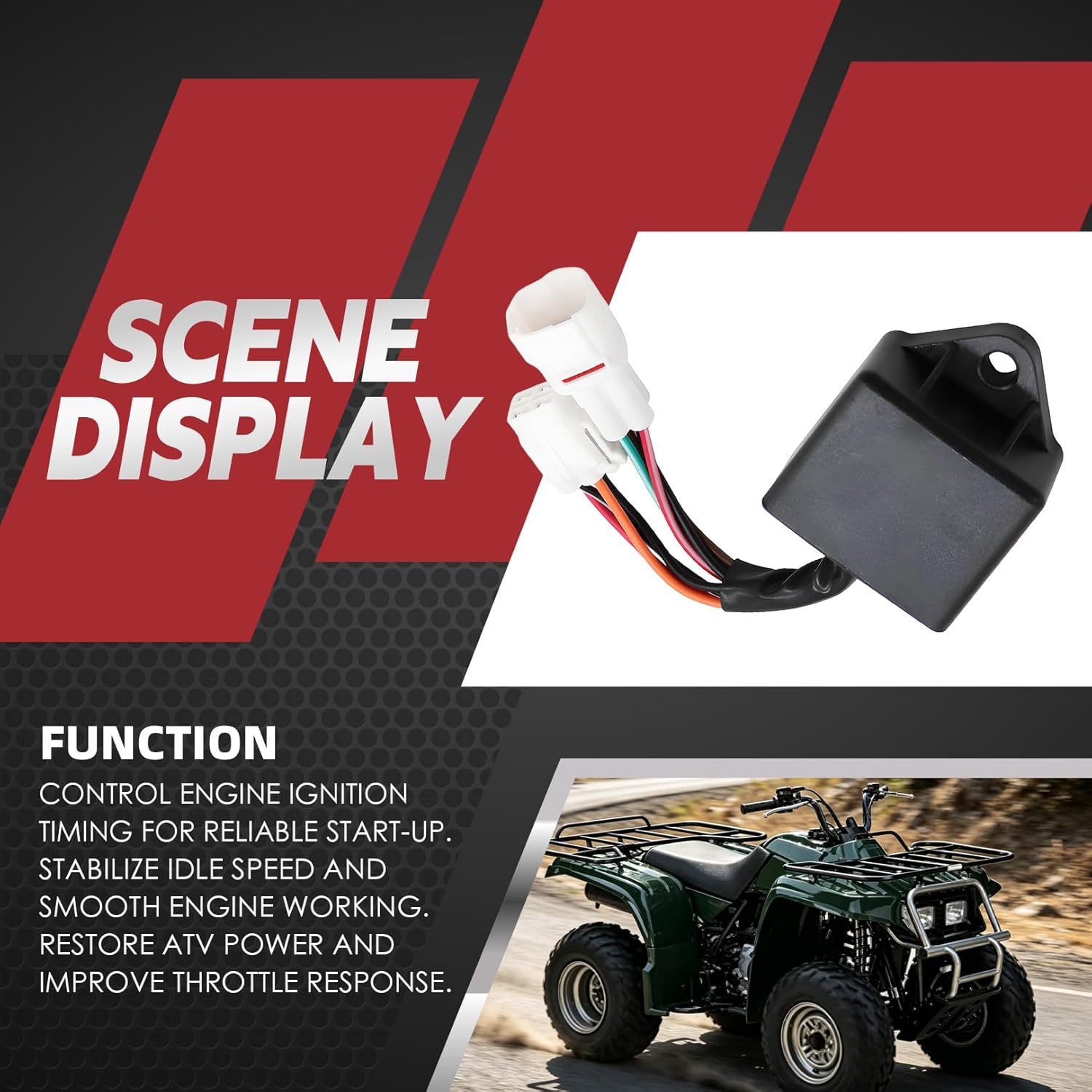 Nakkaa CDI Box Compatible with Timberwolf 250 YFB250 YFB250FW 4x4 Bear Tracker 250 YFM250X 4BD-85540-10-00