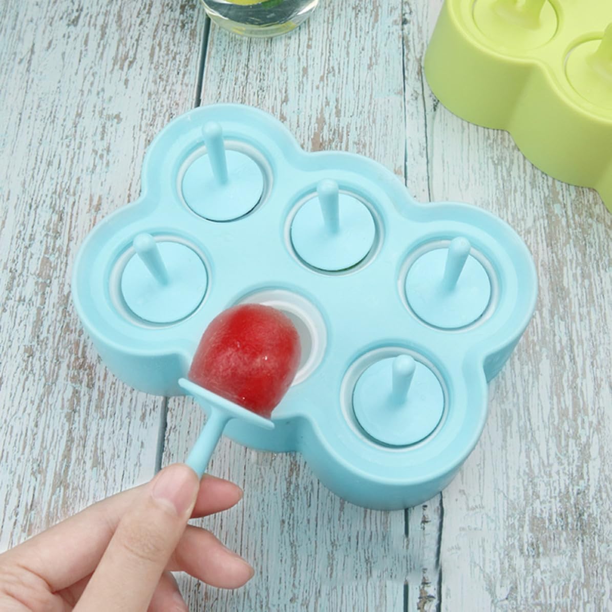 Silicone round Ice Cream Mold, Multi-cavity Tray