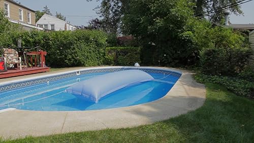 Miniatura 2 de Buffalo Blizzard - Cojín de aire de 4.5 pies por 15 pies de largo  Material de vinilo resistente de grosor 18, color azul  Cojín inflable para