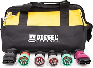 Diesel Laptops Master Adapter & Convertor Cable Set for 9-Pin, 6-Pin, OBDII, CAT9, CAN3, Paccar, & More