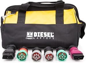 Diesel Laptops Master Adapter & Convertor Cable Set for 9-Pin, 6-Pin, OBDII, CAT9, CAN3, Paccar, & More