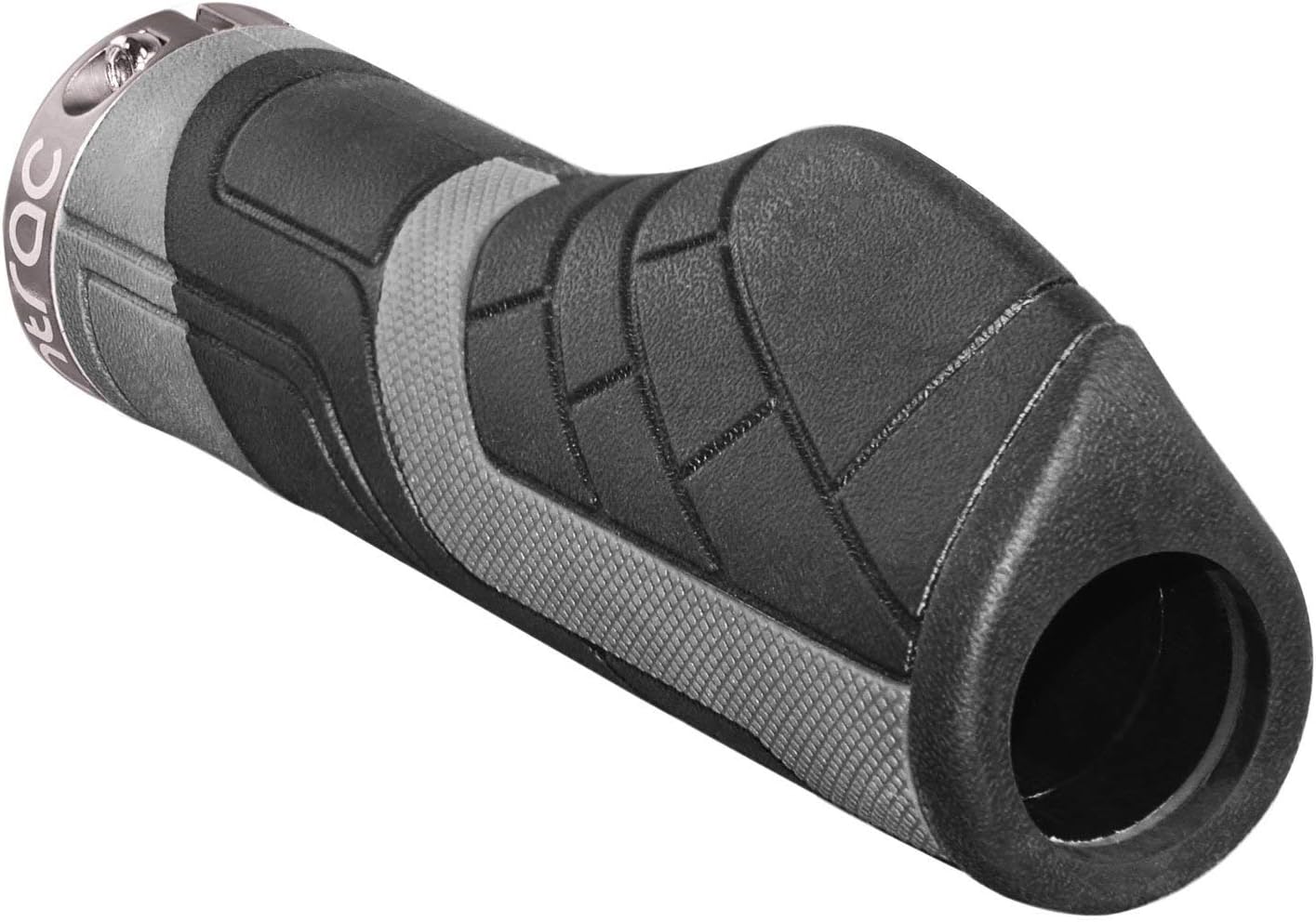 Entrac Comfort Lock-on Bike Handlebar Grips - Ergo Rubber Cycling Bicycle Grips - Ergonomic Shape and Vibration/Shock Absorbent TPR Minimizes Fatigue Numbness and Hurt