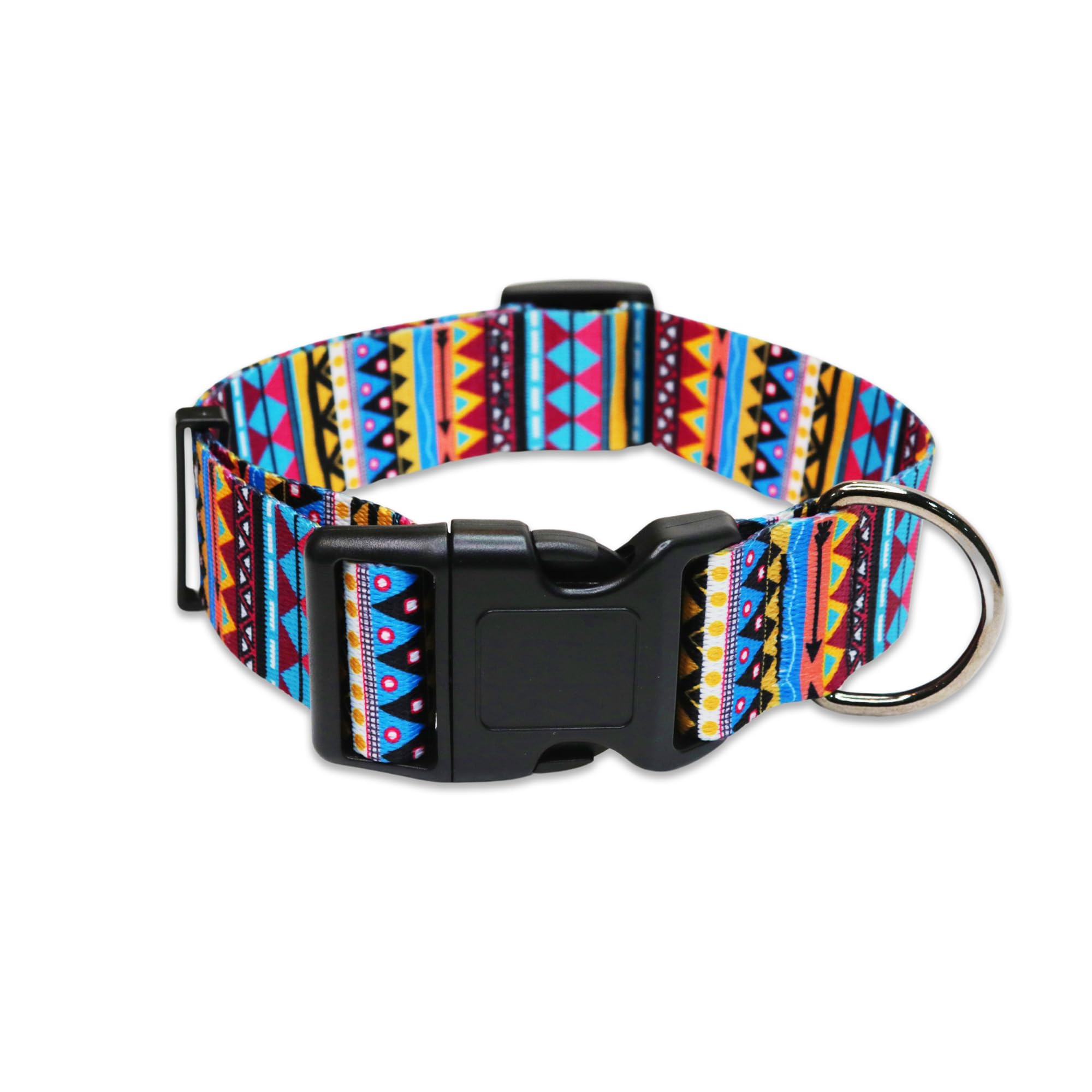Pawsindia Nylon Stylish Ethnic Print Dog Collar For Medium & Large Size Dogs, Vibrant Patterns, & Durable Construction - For Your Pets Unique Style - 10 Cm X 10 Cm, Ethnic,Multicolor (B0CVL5XZBL) Amazon Price History, Amazon Price Tracker