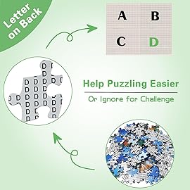 HUADADA Jigsaw Puzzles for Adults 1000 Pieces, Birds in Forest Interlock Perfectly Letter on Back No Dust, Home Decor Birthday Party Toy for Men Women Elders Seniors (27.5x19.6), 1:1 Poster