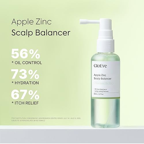 Miniatura 3 de Apple Zinc Scalp Balancer - Suero de raíz, control del cuero cabelludo graso y con picazón con 1% de zinc PCA y manzana prosesionada en frío, suero