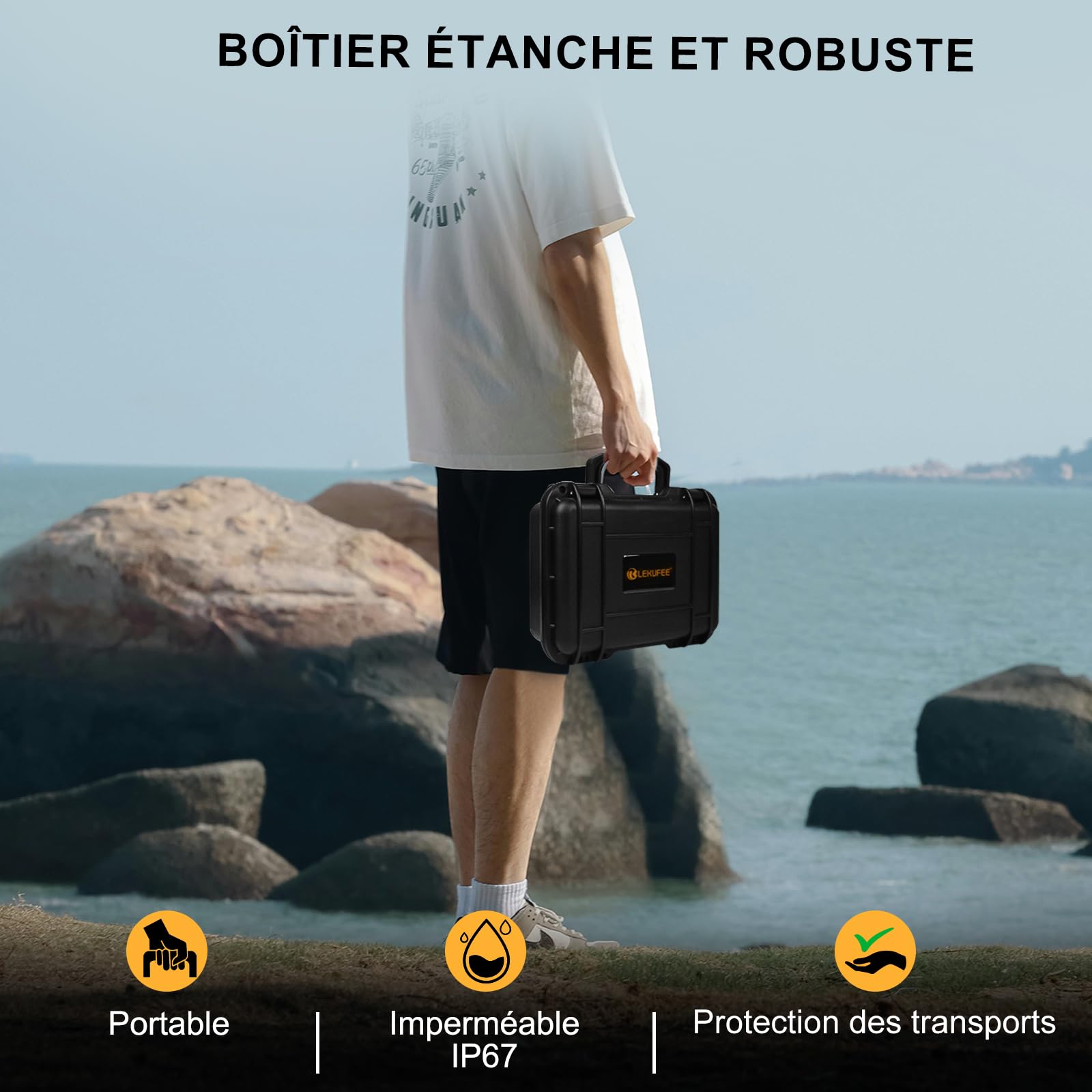 LEKUFEE Étui de Transport pour DJI Mavic Mini 2 Drone et DJI Mavic Mini 2 Drone Accessoires [Non Inclus Mavic Mini Drone, Pas Fit Mavic Mini SE/Mini 1]